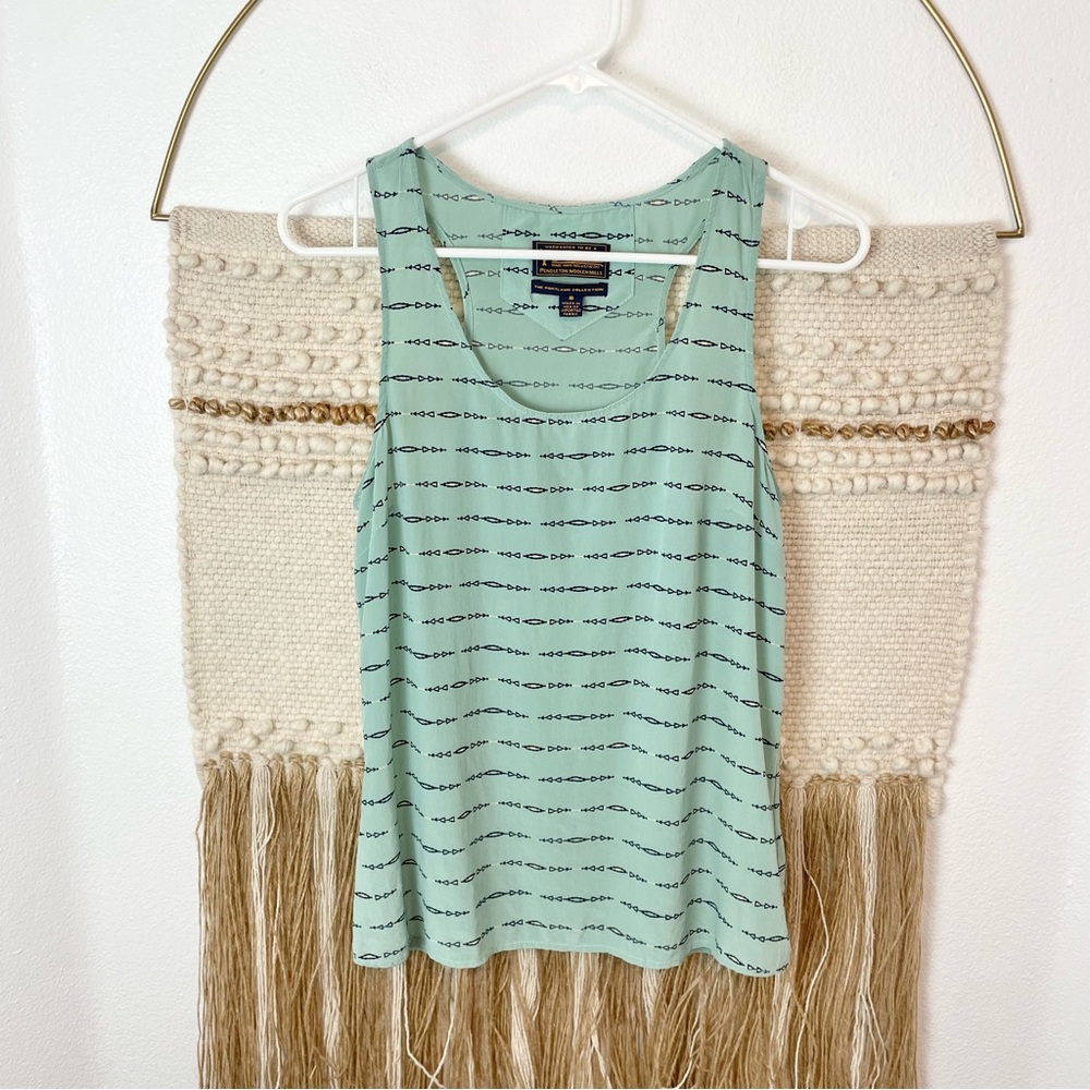 Pendleton Woolen Mills Portland Collection Silk Arrowhead Print Tank S